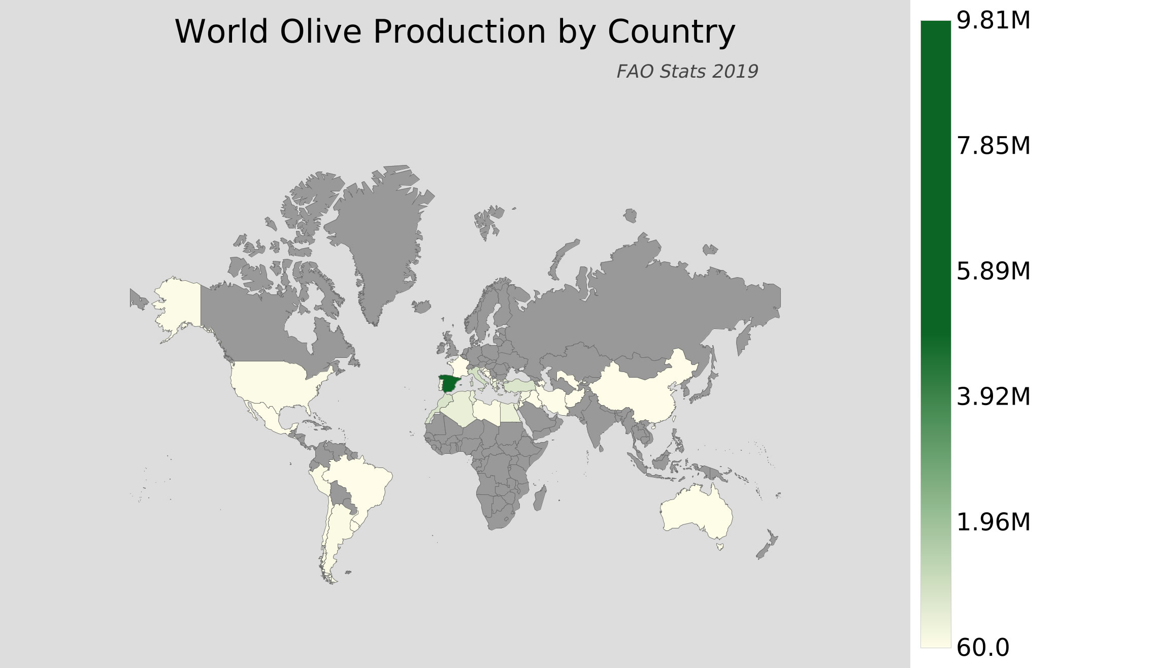 world olive olive production by country